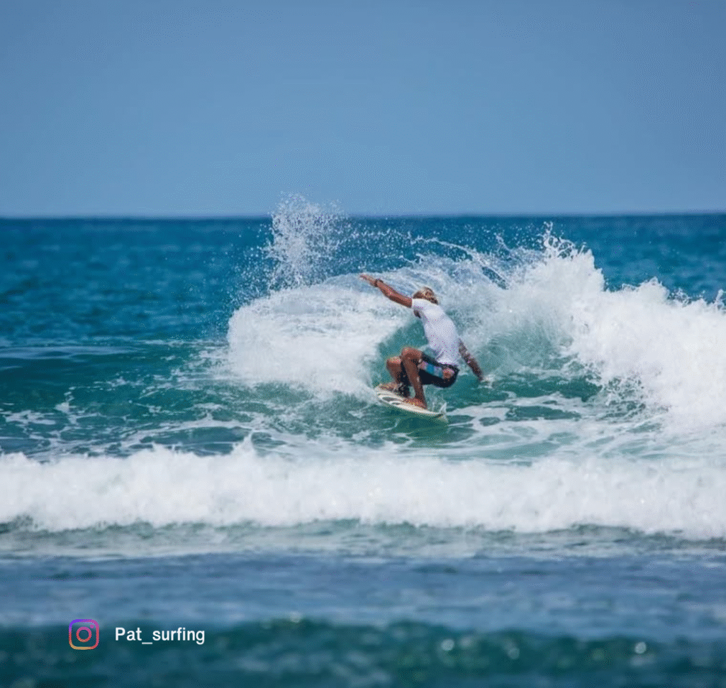 Surfing at Kalim Reef